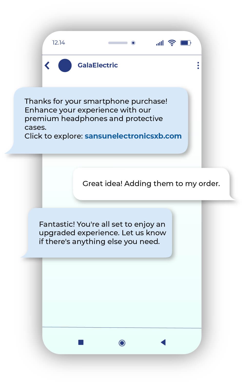 Personalised recommendations with Two-way messaging