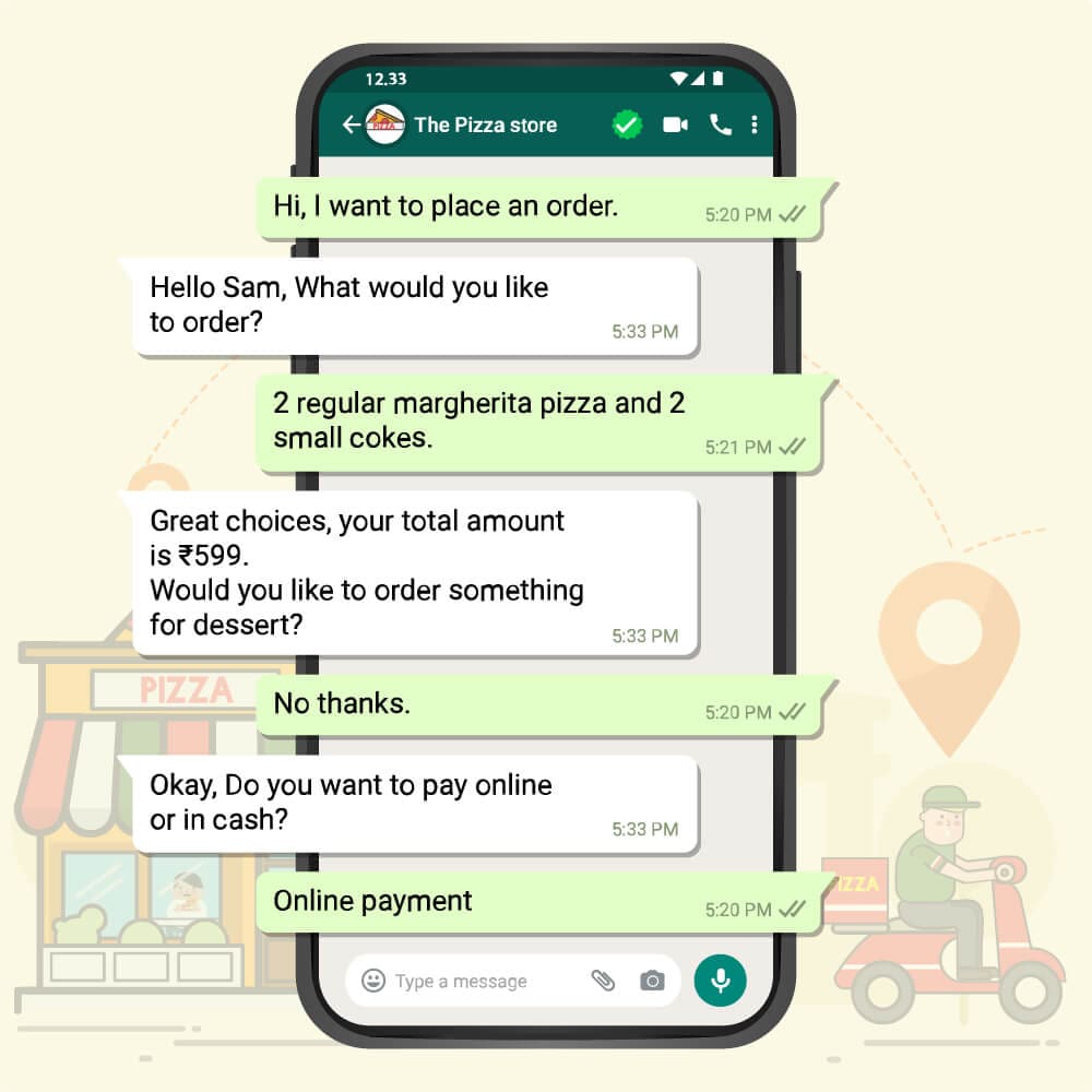 Contactless WhatsApp Ordering