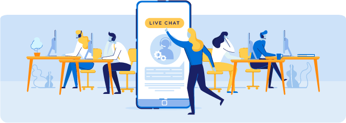Live chat to engage customer - Route Mobile