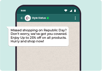 Envía ofertas y promociones usando la API de WhatsApp Business